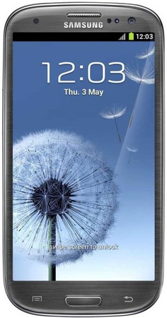 Смартфон Samsung Galaxy S3 GT-I9300 16Gb Titanium grey - Нефтекамск